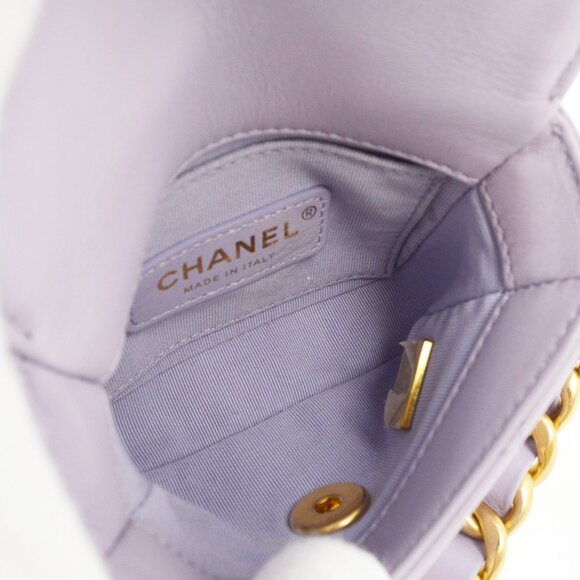 Chanel Purple Calfskin Framing Chain Flap Bag NQ00881 - Picture 6 of 6